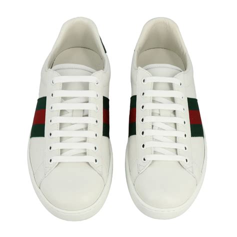 scarpe bianche uomo gucci|gucci embroidered sneakers.